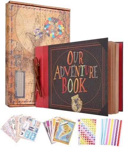 Adventure-Fotoalbum im Retro-Stil